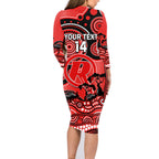 custom-melbourne-renegades-cricket-family-matching-long-sleeve-bodycon-dress-and-hawaiian-shirt-happy-australia-day-aboriginal-art