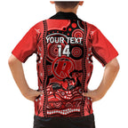custom-melbourne-renegades-cricket-family-matching-mermaid-dress-and-hawaiian-shirt-happy-australia-day-aboriginal-art