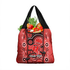 Custom Melbourne Renegades Cricket Grocery Bag Happy Australia Day Aboriginal Art