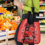 Custom Melbourne Renegades Cricket Grocery Bag Happy Australia Day Aboriginal Art
