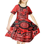 custom-melbourne-renegades-cricket-kid-short-sleeve-dress-happy-australia-day-aboriginal-art