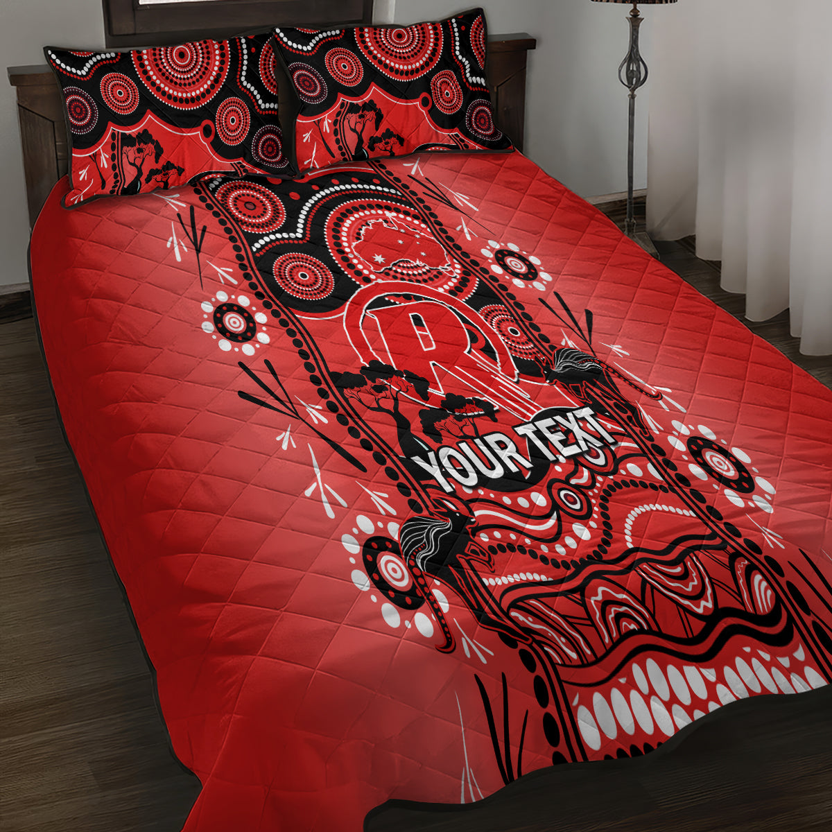 custom-melbourne-renegades-cricket-quilt-bed-set-happy-australia-day-aboriginal-art