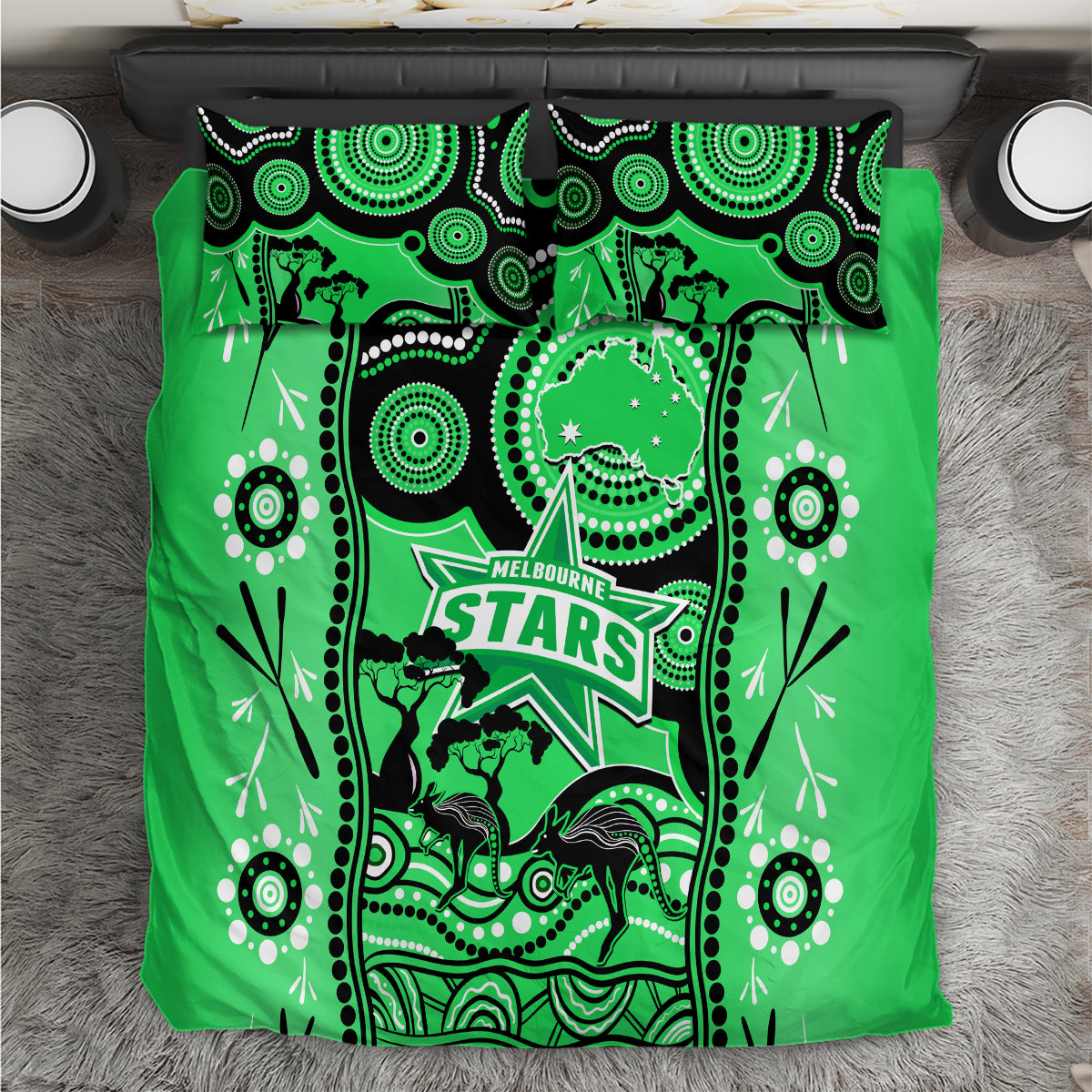 melbourne-stars-cricket-bedding-set-happy-australia-day-aboriginal-art