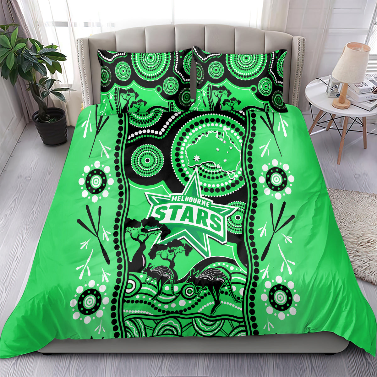 melbourne-stars-cricket-bedding-set-happy-australia-day-aboriginal-art