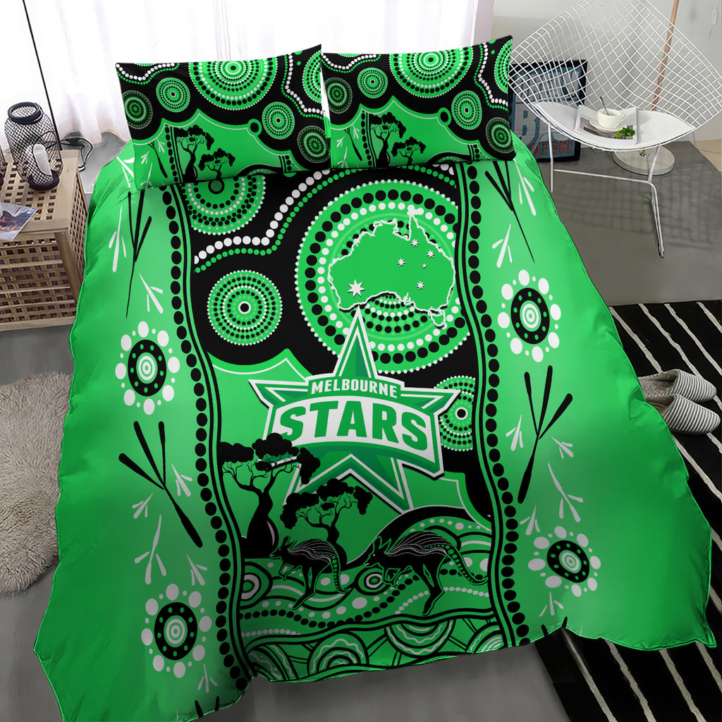 melbourne-stars-cricket-bedding-set-happy-australia-day-aboriginal-art