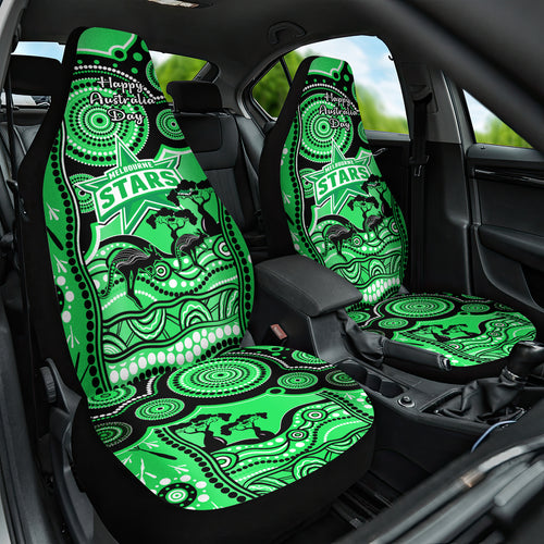 melbourne-stars-cricket-car-seat-cover-happy-australia-day-aboriginal-art