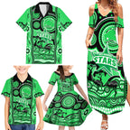 melbourne-stars-cricket-family-matching-summer-maxi-dress-and-hawaiian-shirt-happy-australia-day-aboriginal-art