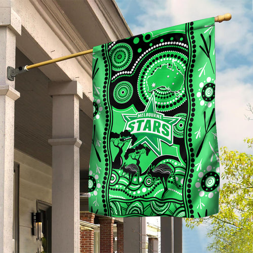 melbourne-stars-cricket-garden-flag-happy-australia-day-aboriginal-art