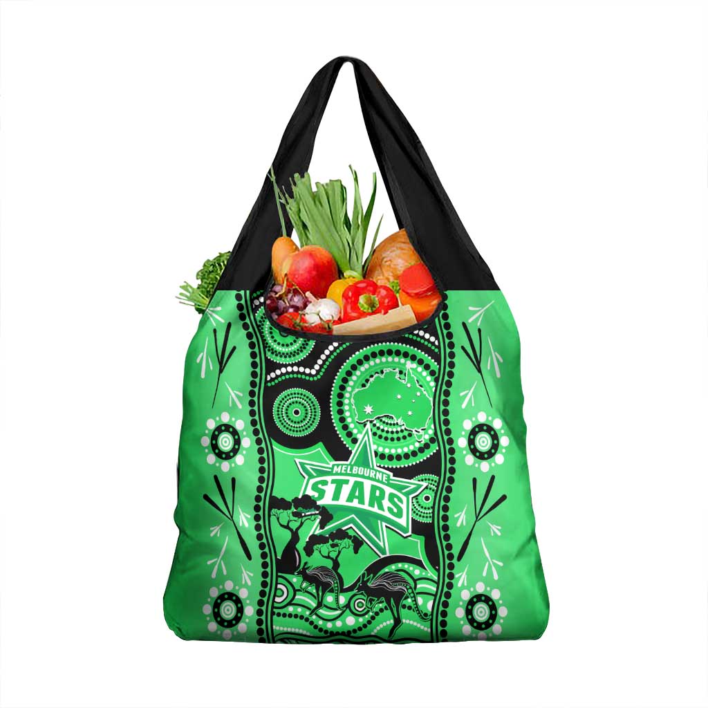 Melbourne Stars Cricket Grocery Bag Happy Australia Day Aboriginal Art