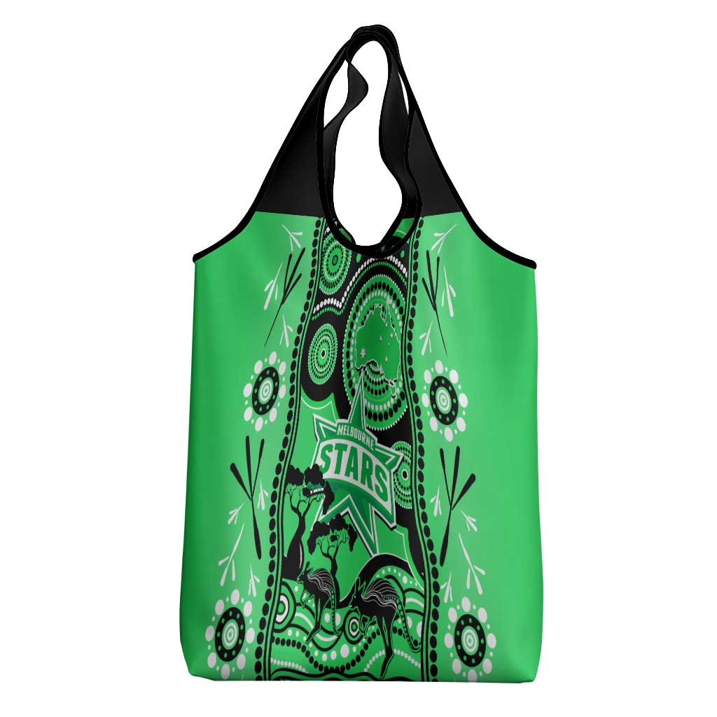 Melbourne Stars Cricket Grocery Bag Happy Australia Day Aboriginal Art