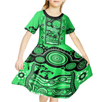 melbourne-stars-cricket-kid-short-sleeve-dress-happy-australia-day-aboriginal-art