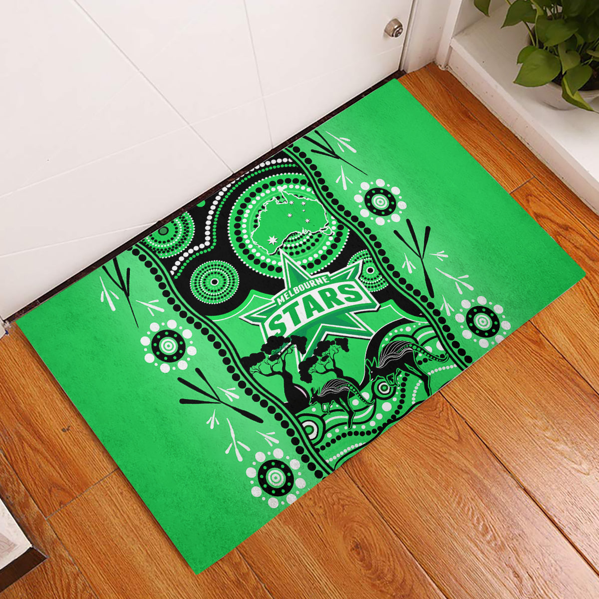 melbourne-stars-cricket-rubber-doormat-happy-australia-day-aboriginal-art