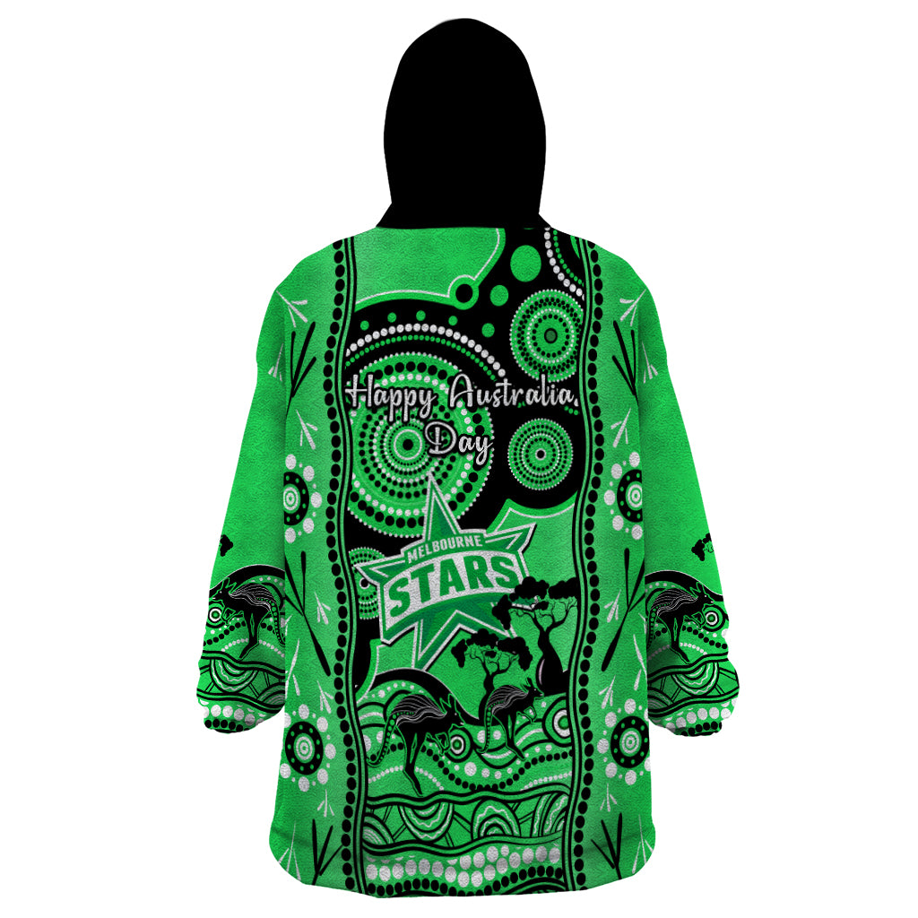 melbourne-stars-cricket-wearable-blanket-hoodie-happy-australia-day-aboriginal-art