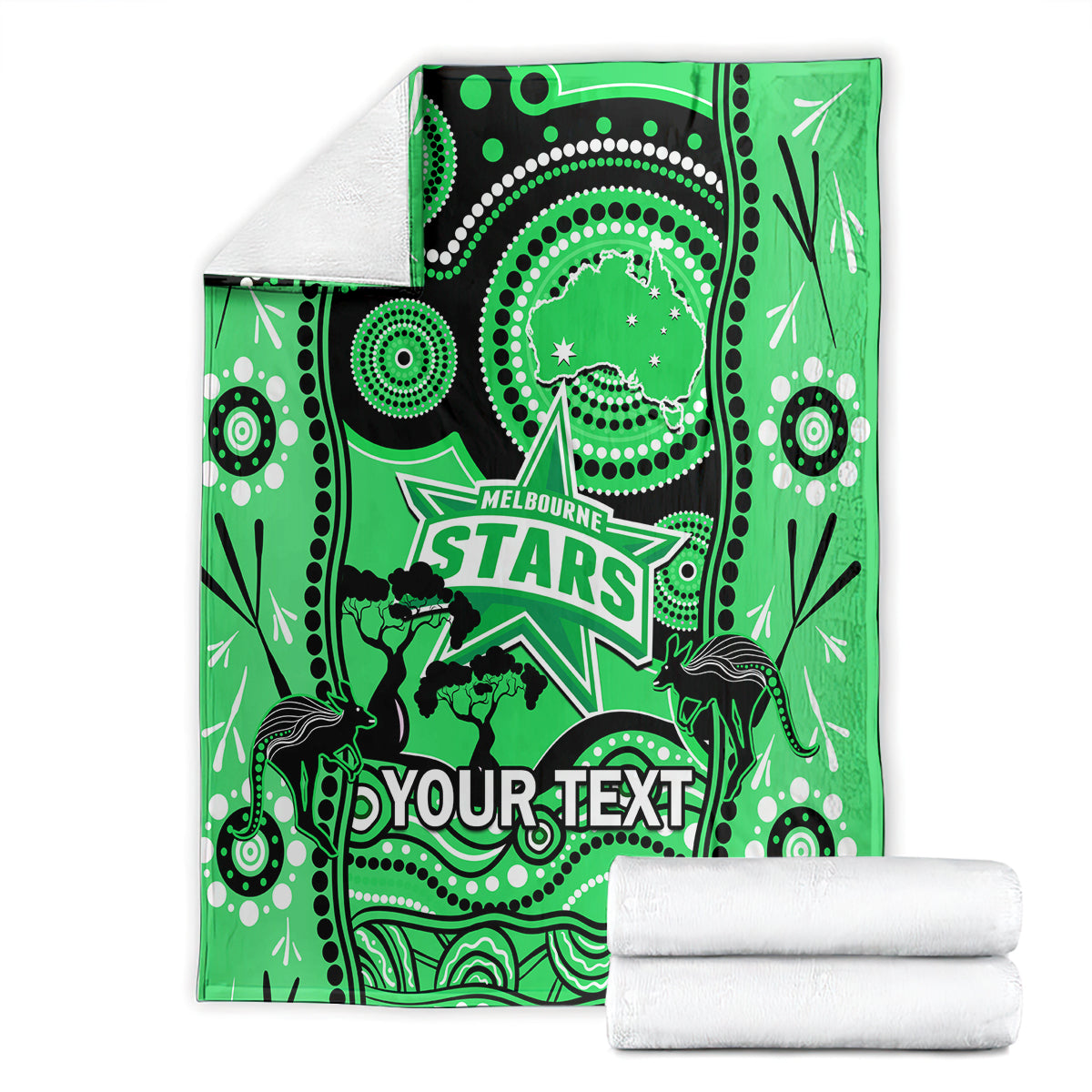 custom-melbourne-stars-cricket-blanket-happy-australia-day-aboriginal-art