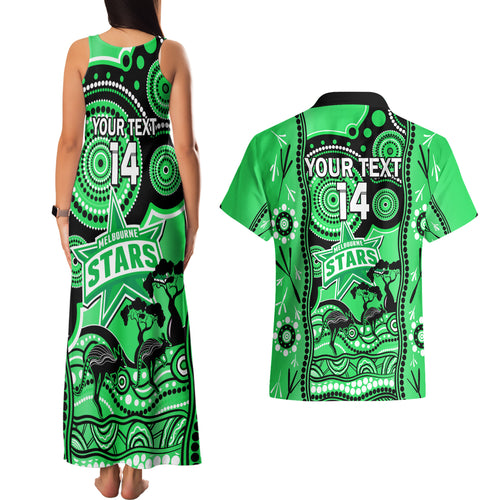 custom-melbourne-stars-cricket-couples-matching-tank-maxi-dress-and-hawaiian-shirt-happy-australia-day-aboriginal-art