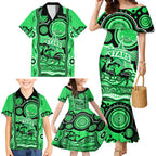 custom-melbourne-stars-cricket-family-matching-mermaid-dress-and-hawaiian-shirt-happy-australia-day-aboriginal-art