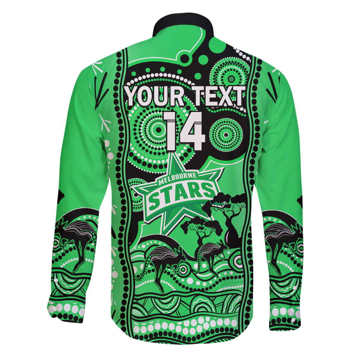 custom-melbourne-stars-cricket-family-matching-off-shoulder-short-dress-and-hawaiian-shirt-happy-australia-day-aboriginal-art