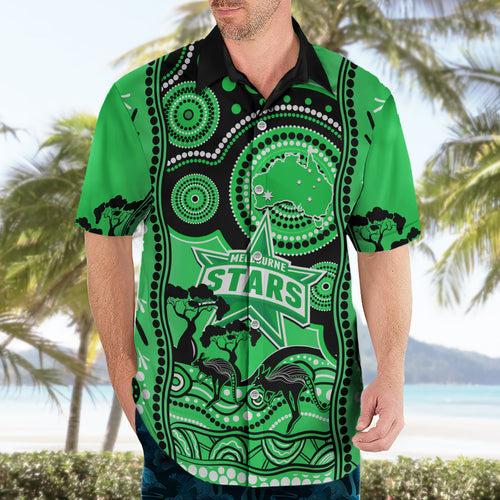 custom-melbourne-stars-cricket-hawaiian-shirt-happy-australia-day-aboriginal-art