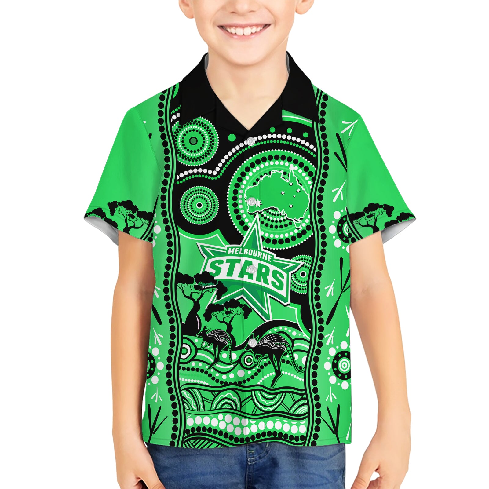 custom-melbourne-stars-cricket-hawaiian-shirt-happy-australia-day-aboriginal-art