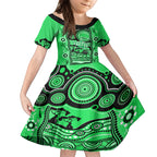 custom-melbourne-stars-cricket-kid-short-sleeve-dress-happy-australia-day-aboriginal-art