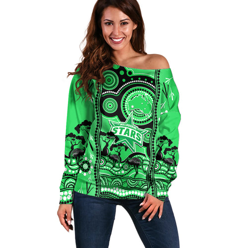 custom-melbourne-stars-cricket-off-shoulder-sweater-happy-australia-day-aboriginal-art