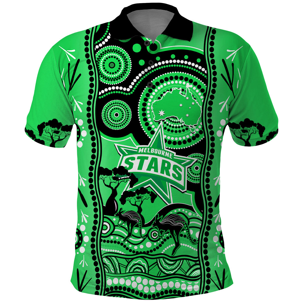 custom-melbourne-stars-cricket-polo-shirt-happy-australia-day-aboriginal-art