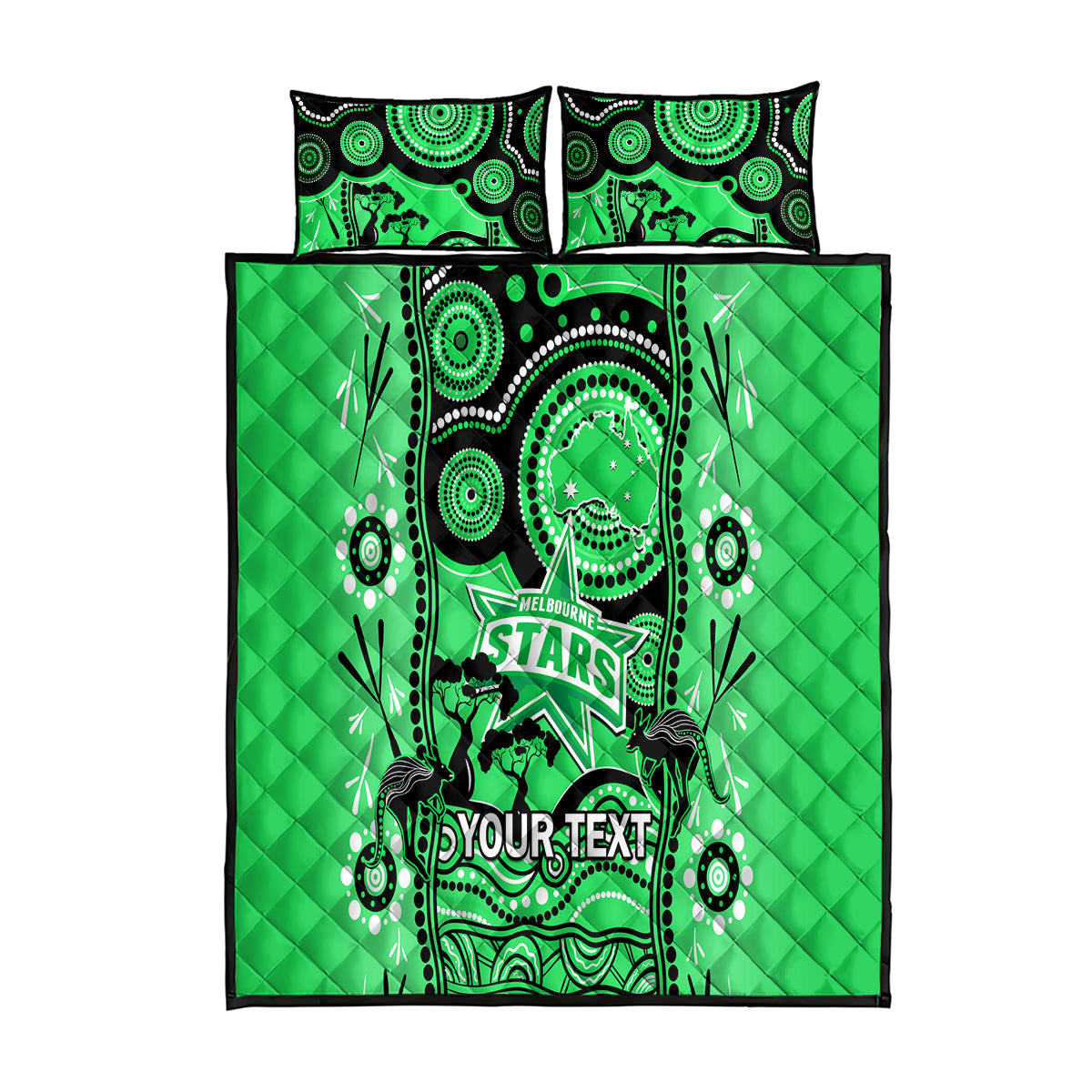 custom-melbourne-stars-cricket-quilt-bed-set-happy-australia-day-aboriginal-art