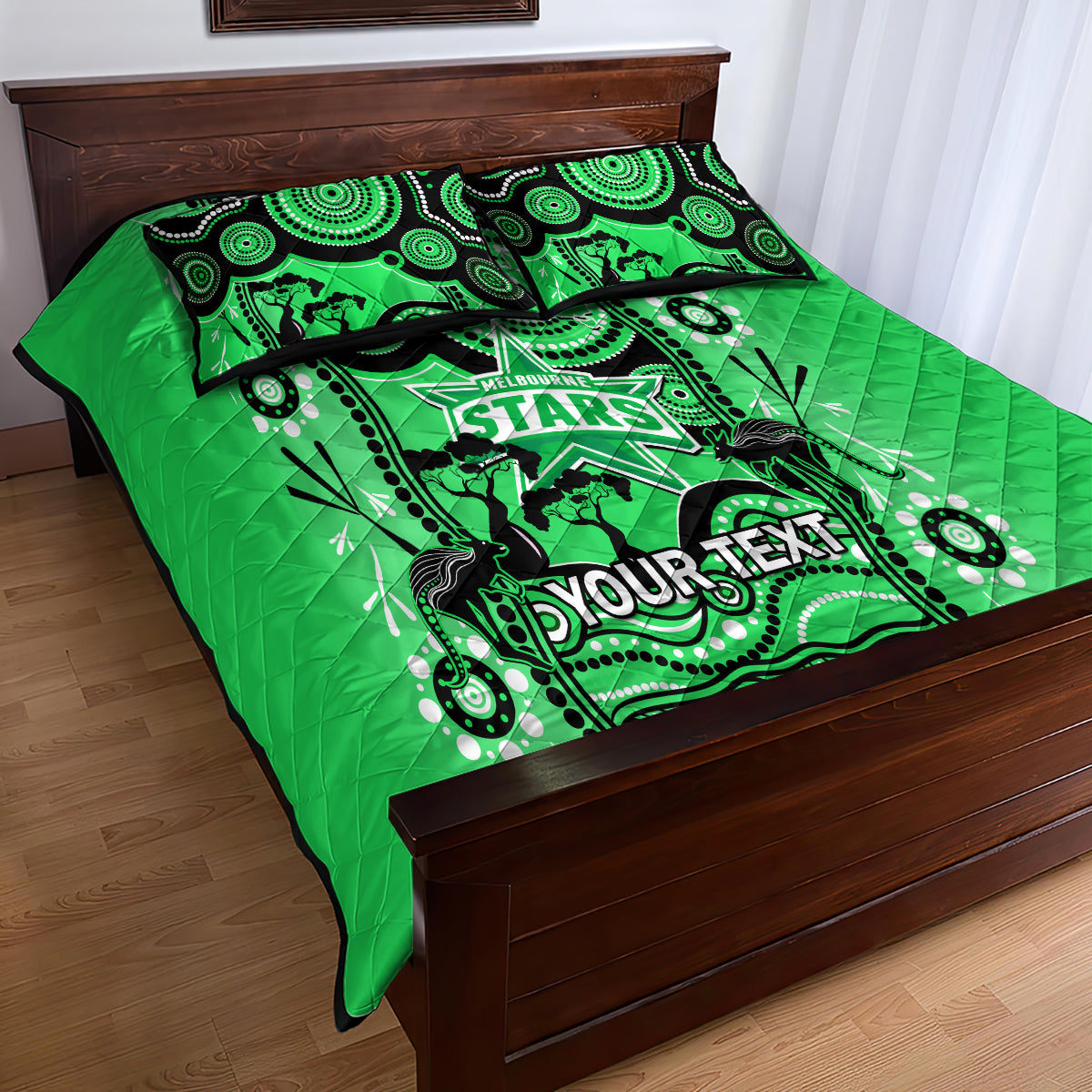 custom-melbourne-stars-cricket-quilt-bed-set-happy-australia-day-aboriginal-art