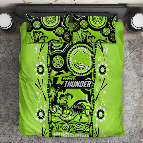 sydney-thunder-cricket-bedding-set-happy-australia-day-aboriginal-art