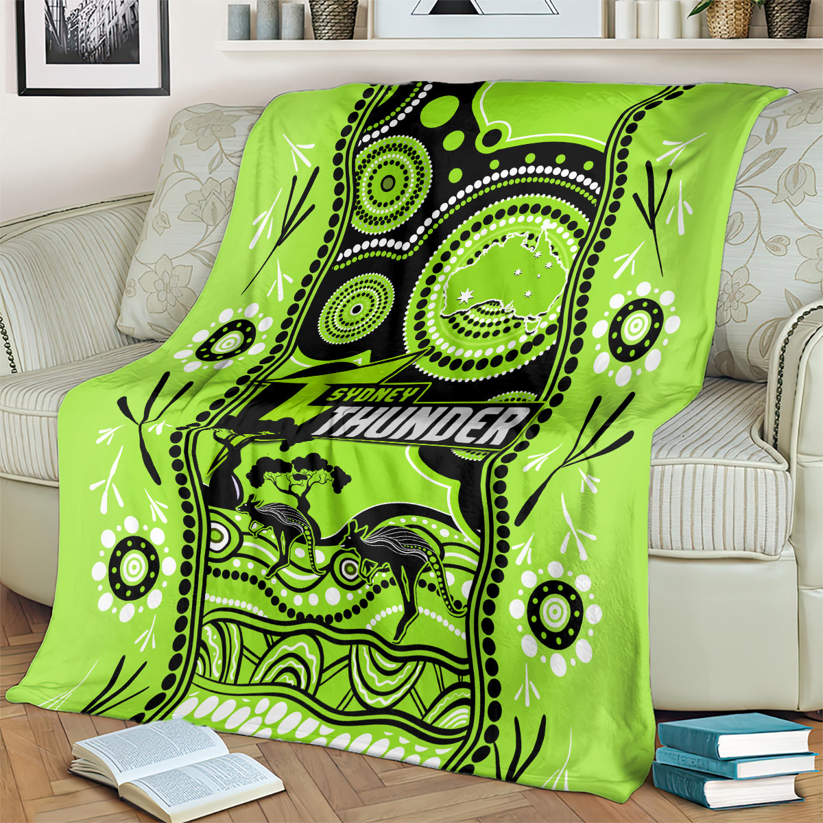 sydney-thunder-cricket-blanket-happy-australia-day-aboriginal-art