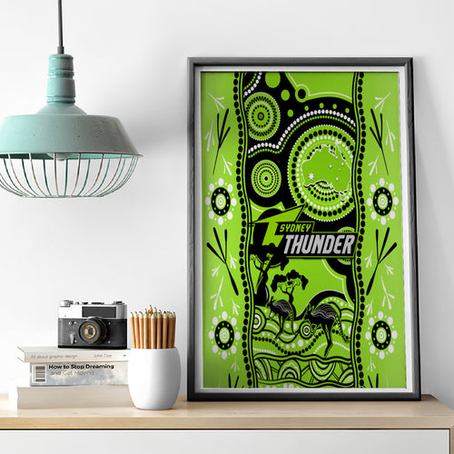 sydney-thunder-cricket-canvas-wall-art-happy-australia-day-aboriginal-art