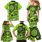 sydney-thunder-cricket-family-matching-mermaid-dress-and-hawaiian-shirt-happy-australia-day-aboriginal-art