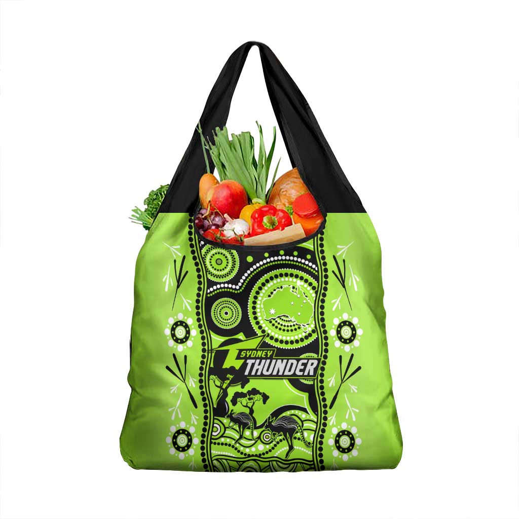 Sydney Thunder Cricket Grocery Bag Happy Australia Day Aboriginal Art