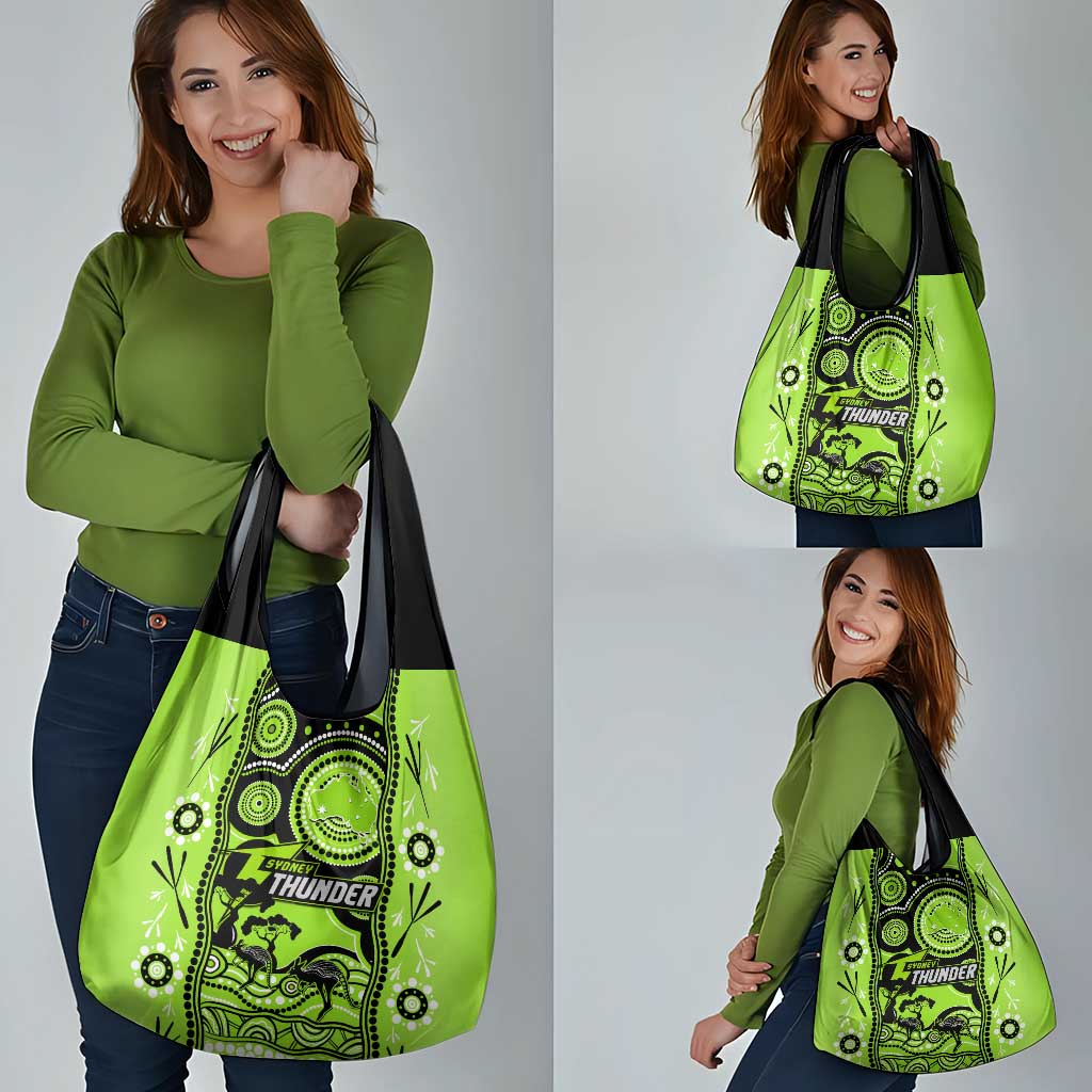Sydney Thunder Cricket Grocery Bag Happy Australia Day Aboriginal Art