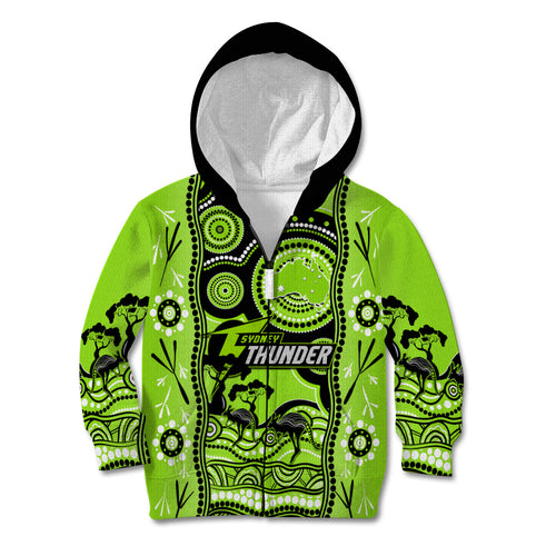 sydney-thunder-cricket-kid-hoodie-happy-australia-day-aboriginal-art