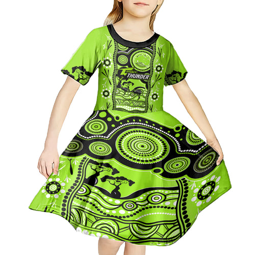 sydney-thunder-cricket-kid-short-sleeve-dress-happy-australia-day-aboriginal-art