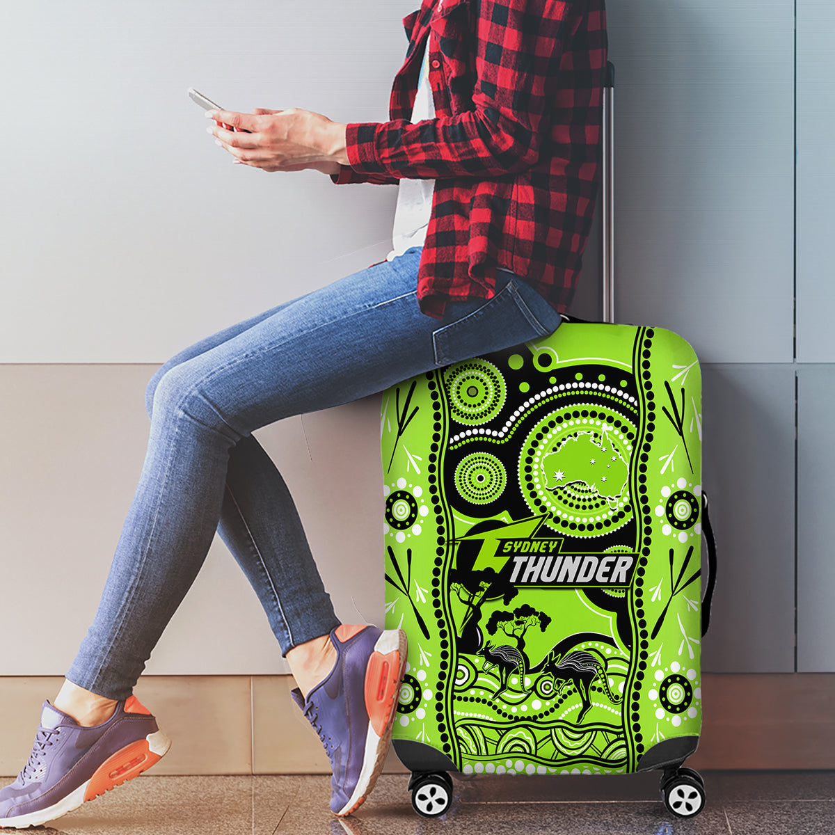 sydney-thunder-cricket-luggage-cover-happy-australia-day-aboriginal-art