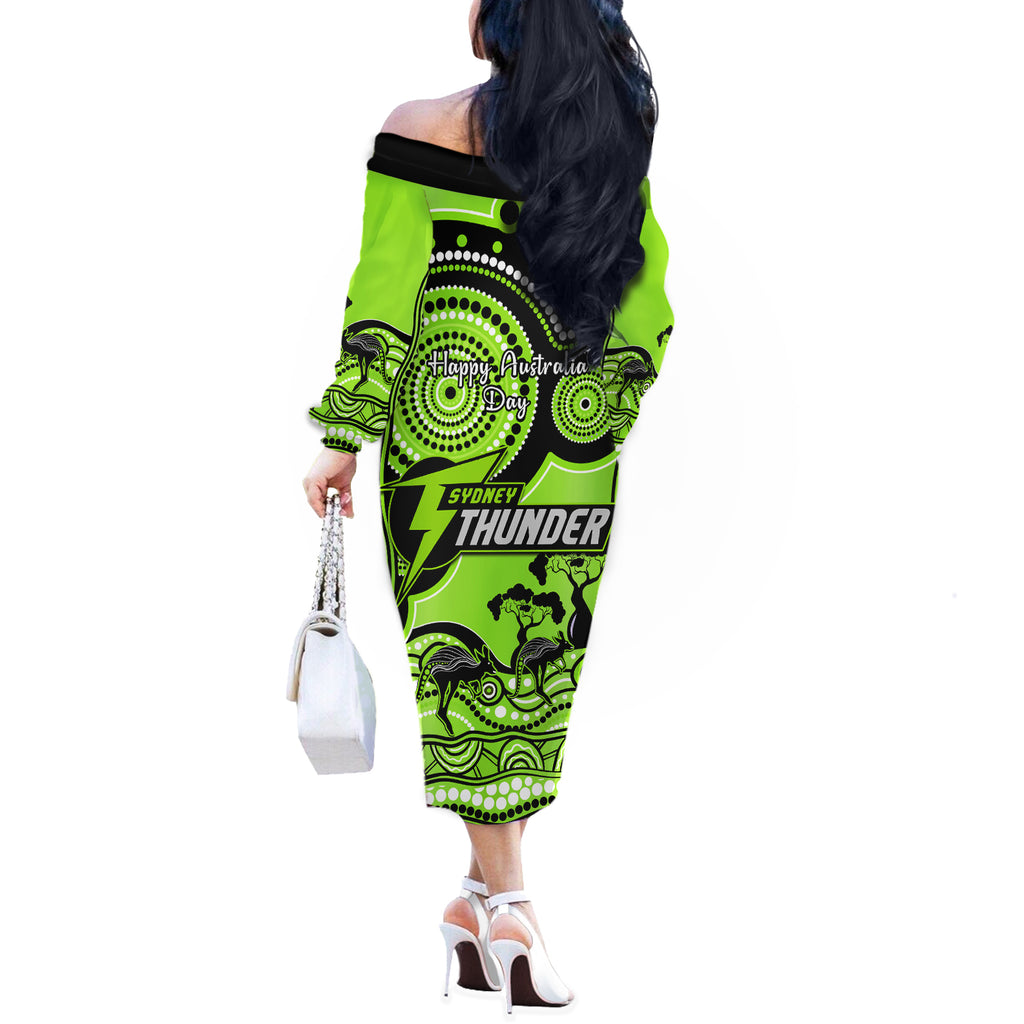 sydney-thunder-cricket-off-the-shoulder-long-sleeve-dress-happy-australia-day-aboriginal-art