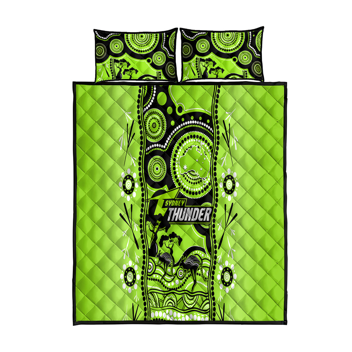 sydney-thunder-cricket-quilt-bed-set-happy-australia-day-aboriginal-art