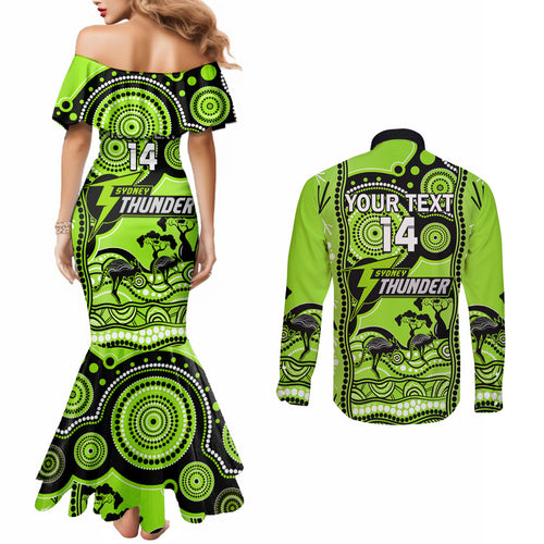 custom-sydney-thunder-cricket-couples-matching-mermaid-dress-and-long-sleeve-button-shirt-happy-australia-day-aboriginal-art