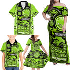 custom-sydney-thunder-cricket-family-matching-off-shoulder-maxi-dress-and-hawaiian-shirt-happy-australia-day-aboriginal-art
