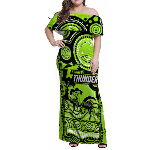 custom-sydney-thunder-cricket-family-matching-off-shoulder-maxi-dress-and-hawaiian-shirt-happy-australia-day-aboriginal-art