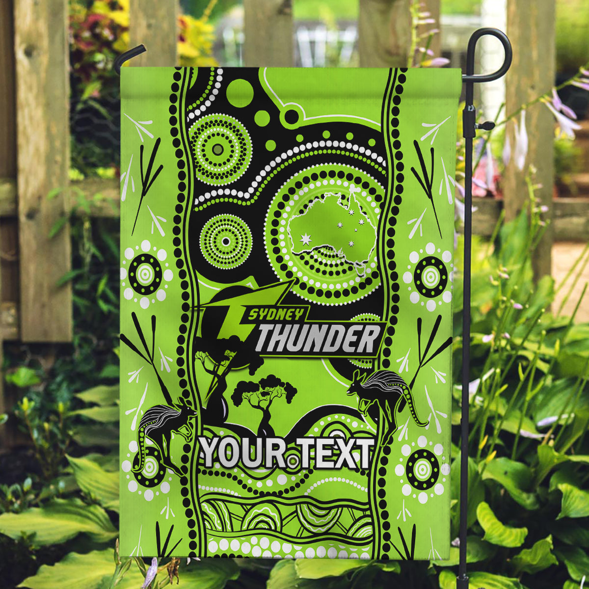 custom-sydney-thunder-cricket-garden-flag-happy-australia-day-aboriginal-art