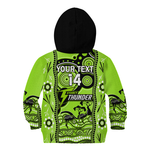 custom-sydney-thunder-cricket-kid-hoodie-happy-australia-day-aboriginal-art