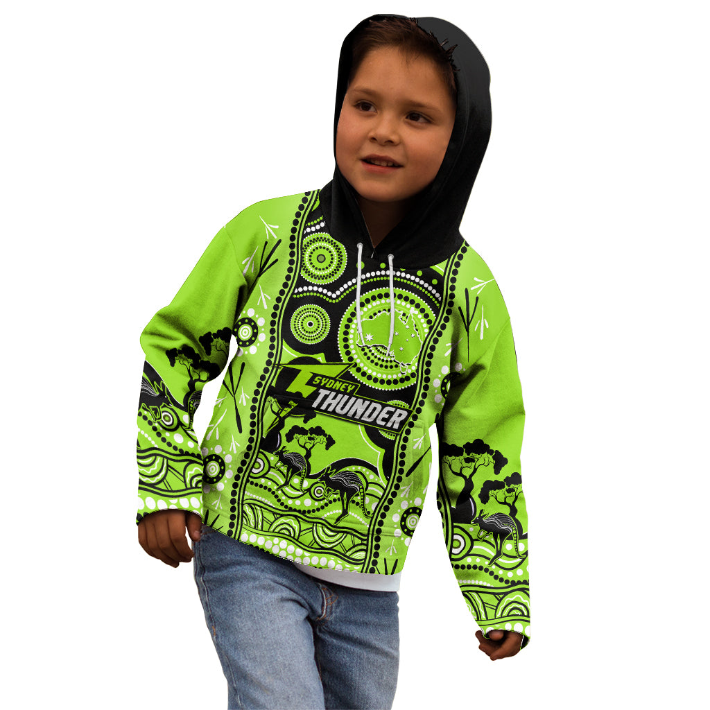 custom-sydney-thunder-cricket-kid-hoodie-happy-australia-day-aboriginal-art