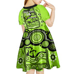 custom-sydney-thunder-cricket-kid-short-sleeve-dress-happy-australia-day-aboriginal-art