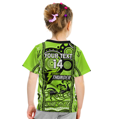 custom-sydney-thunder-cricket-kid-t-shirt-happy-australia-day-aboriginal-art