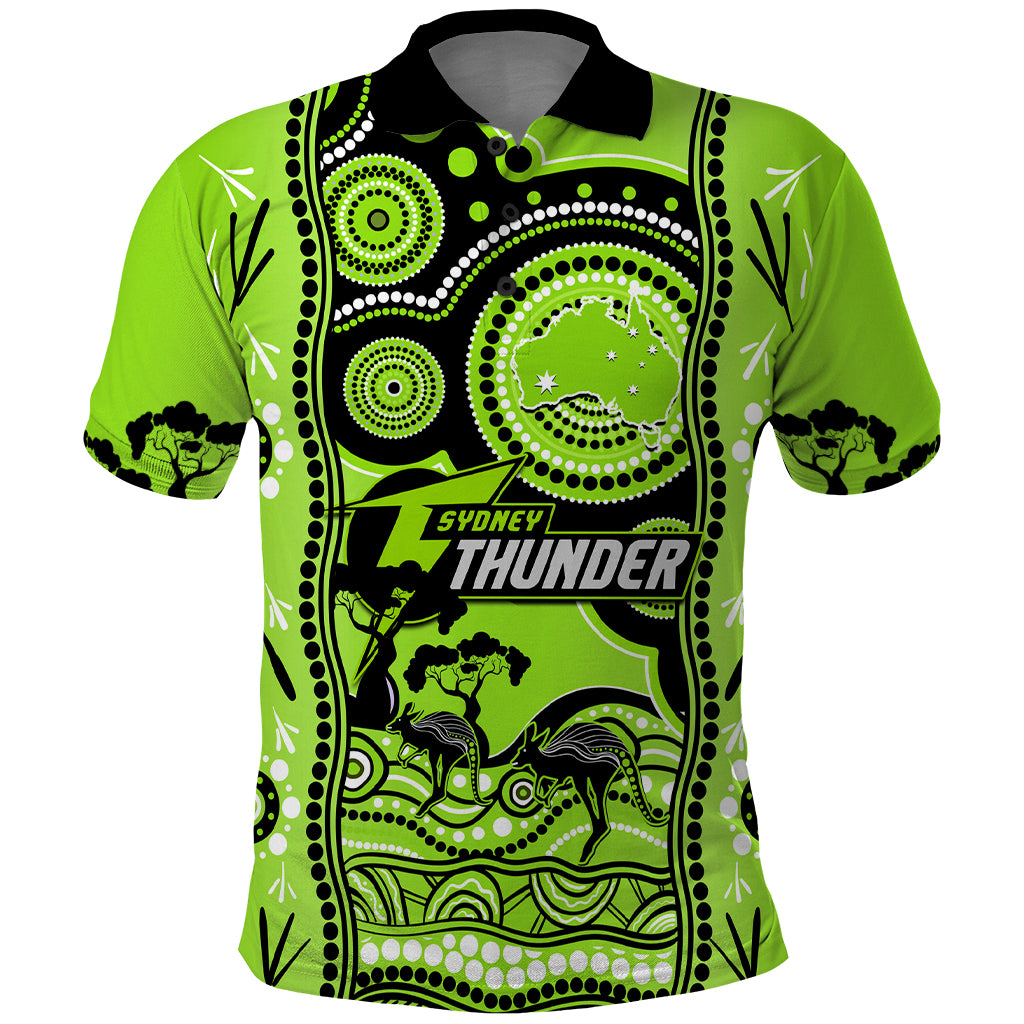 custom-sydney-thunder-cricket-polo-shirt-happy-australia-day-aboriginal-art