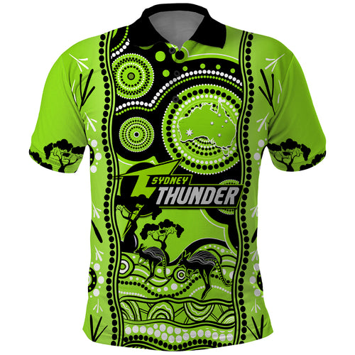 custom-sydney-thunder-cricket-polo-shirt-happy-australia-day-aboriginal-art
