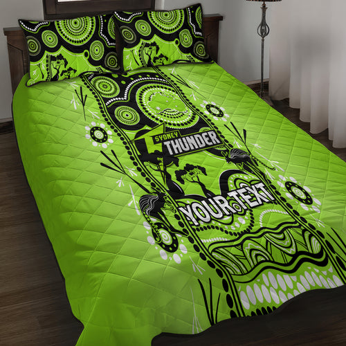 custom-sydney-thunder-cricket-quilt-bed-set-happy-australia-day-aboriginal-art